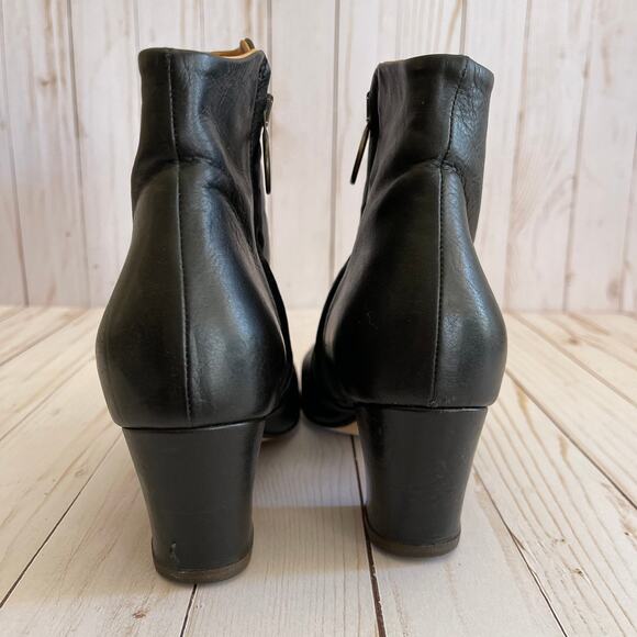 Fiorintini + Baker Black Leather Ankle Booties 37 - Picture 6 of 11